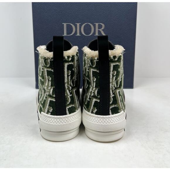 Size 37EU/5M - Dior b23 Oblique Olive Tapestry High Top Sneakers🫒Retail $2,050! - Picture 4 of 11